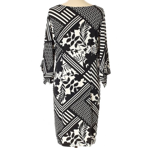 Chico's Geo Floral EMMA Dress Size L/12 (NEW) - Picture 2 of 2